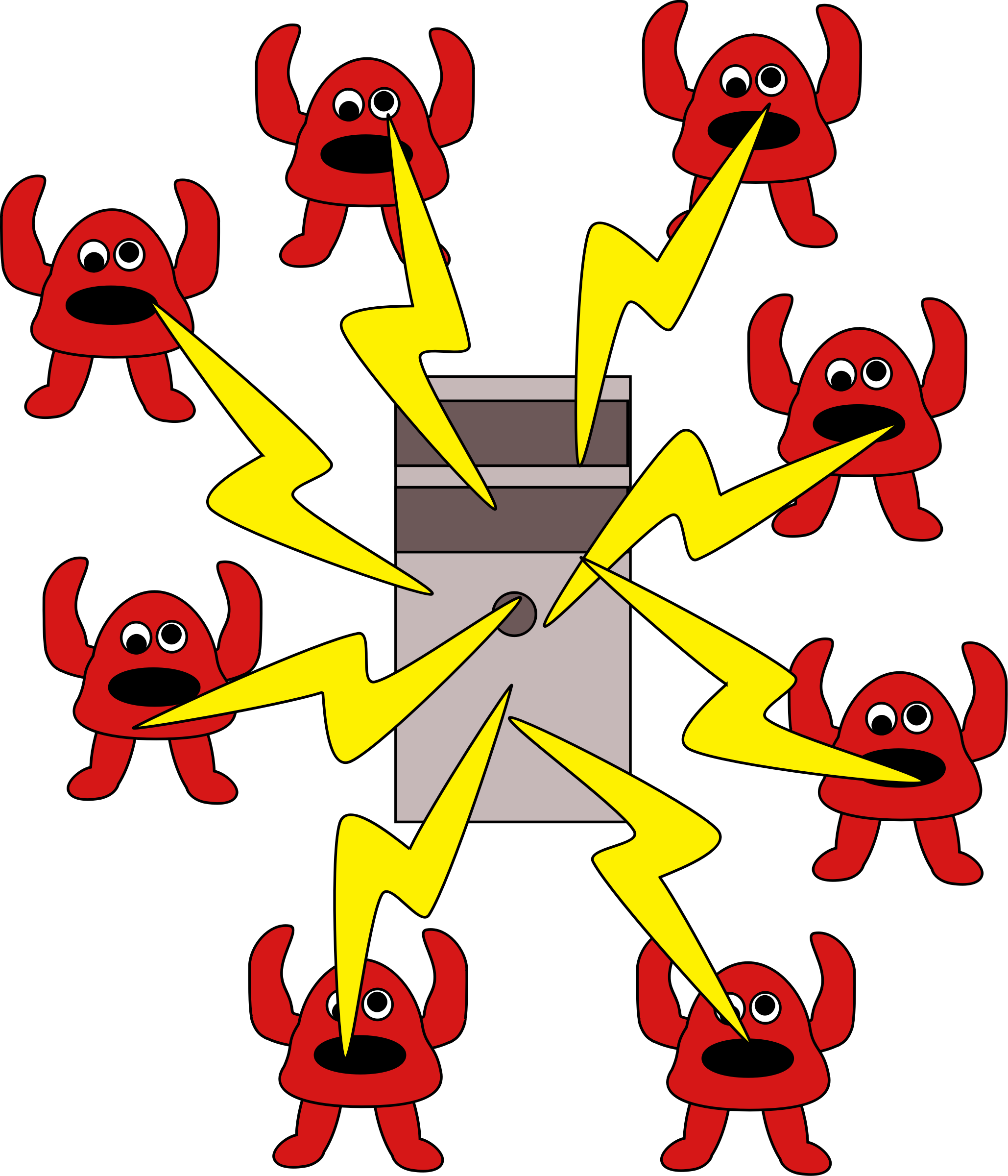 Clipart - Denial Of Service Attack (2058x2400)