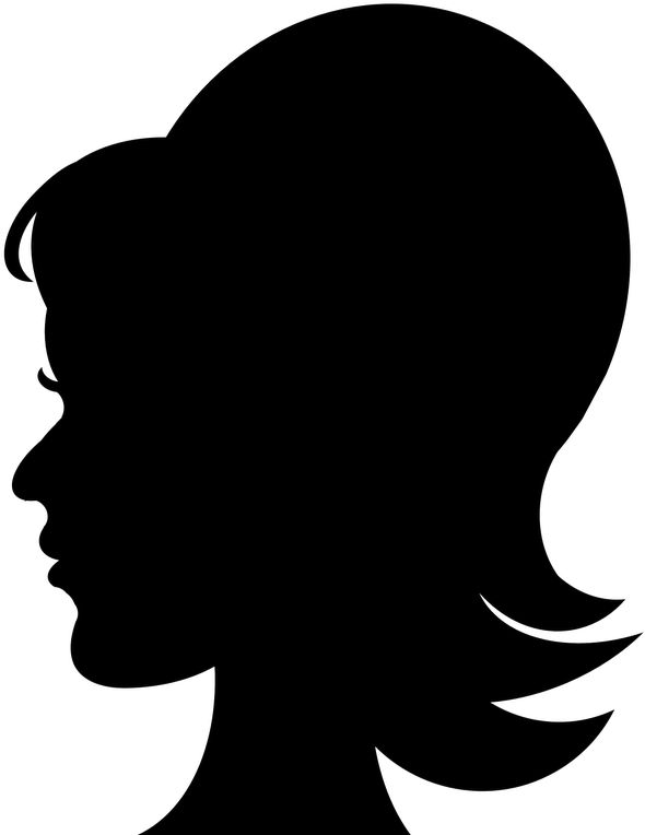 Free Woman Silhouette Clip Art Youngest Mother Clipart - Man With Hat Silhouette (618x800)