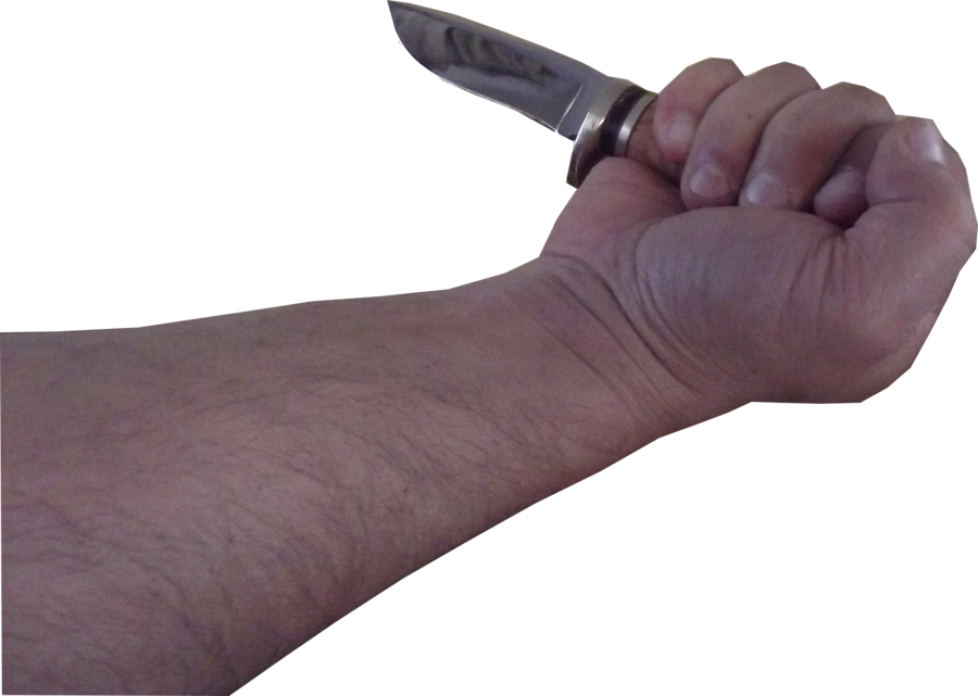 Knife Thumb Dagger Clip Art - Hand With Knife Png (900x641)