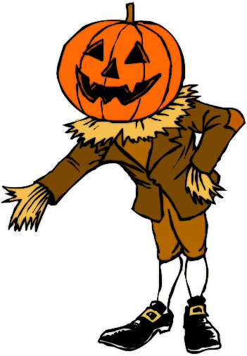 Scare Crow Gathering Pro D Day - Pumpkin Man Coloring Pages (370x515)