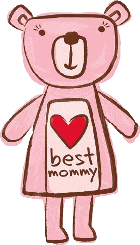 Large Shape Best Mommy Bear Balloon - Mylar Balloons (286x500)