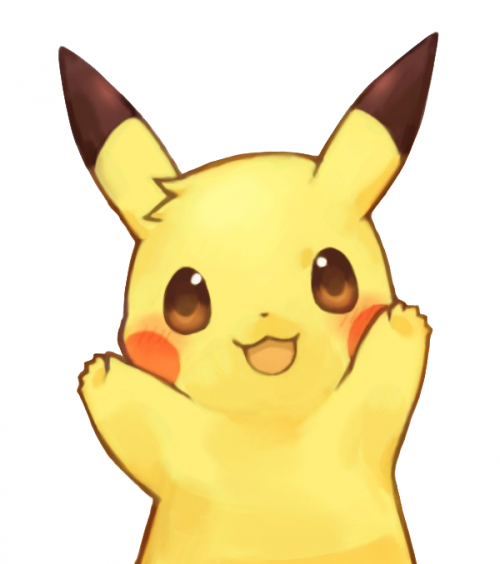 Pikachu Clipart Tumblr Transparent - Pikachu Chibi (500x564)