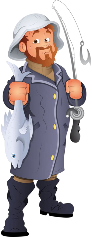 Personnages, Illustration, Individu, Personne, Gens - Fishman Clipart (310x800)
