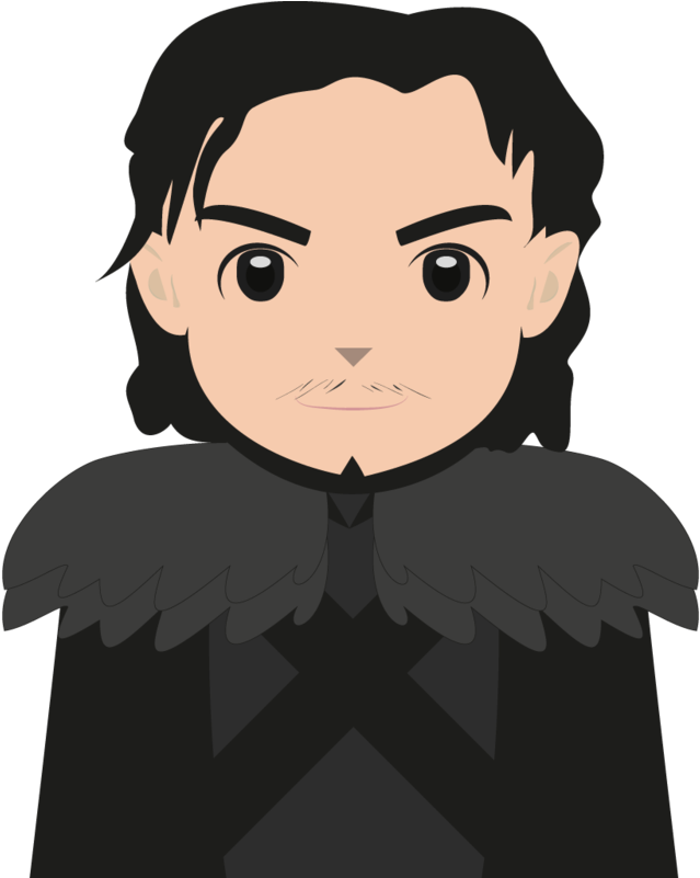 Jon Snow Cartoon By Namln - Jon Snow Vector Png (800x800)