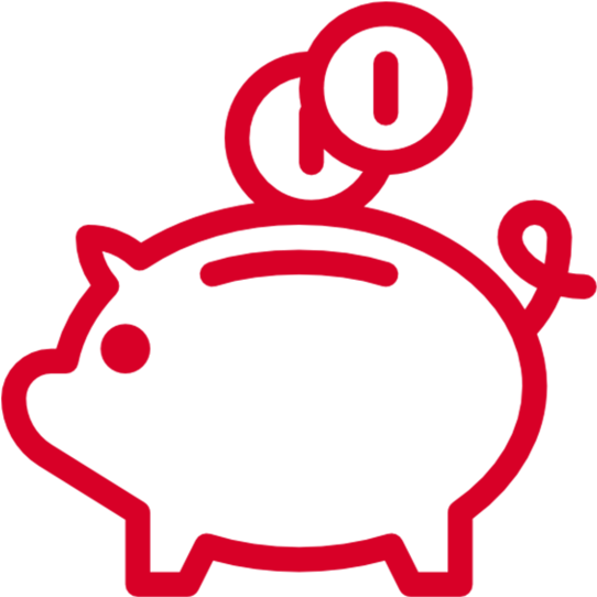 Save Money On Heating Bills - Save Money Line Icon (960x960)