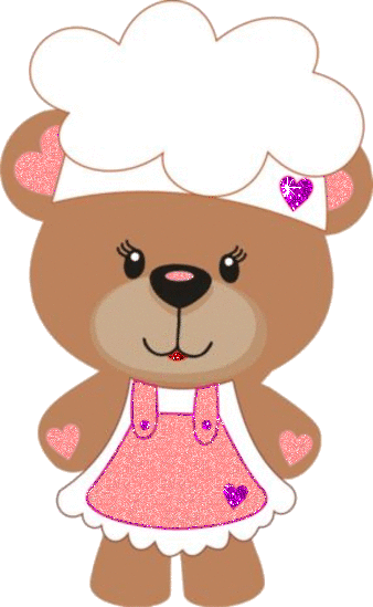 Gifs De Ursinhos, Ursinhos Em Png,bear Gif - Ursinha Confeiteira Png (338x549)