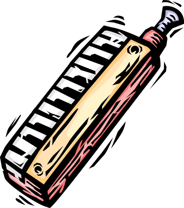 Vector Illustration Of Melodica, Pianica, Blow-organ, - Vector Illustration Of Melodica, Pianica, Blow-organ, (619x700)