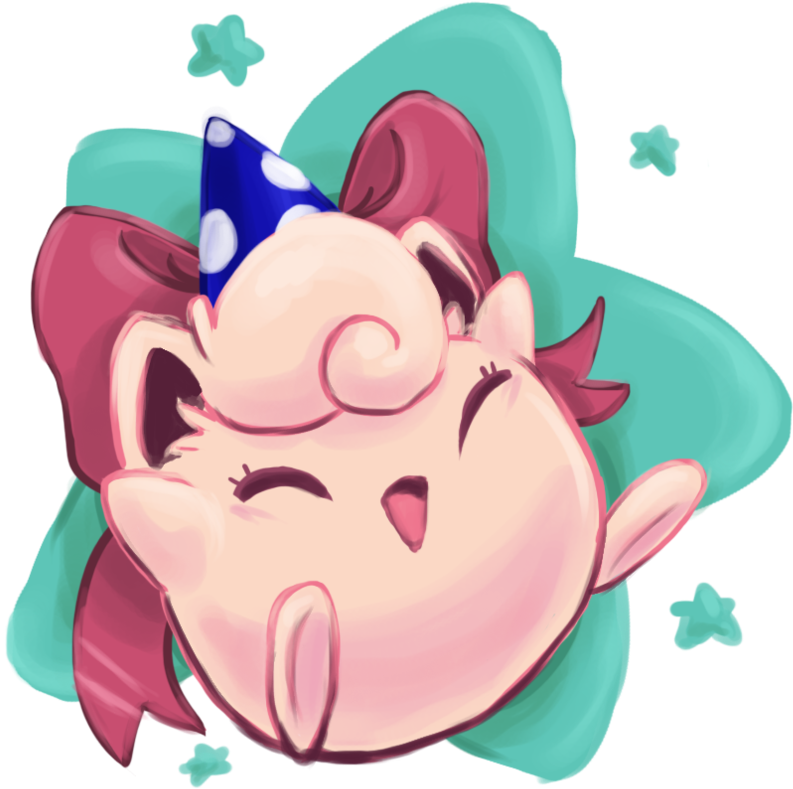 Birthday Jigglypuff By Addsomepurple - Wigglytuff (900x900)
