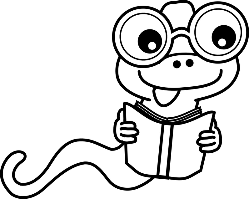 Flower Drawings Clip Art Clipart Co Image For Simple - Reading Clip Art Black And White Animal (797x636)