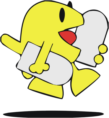 Fish With Commandment Tablets Clip Art - Ten Commandments (369x400)