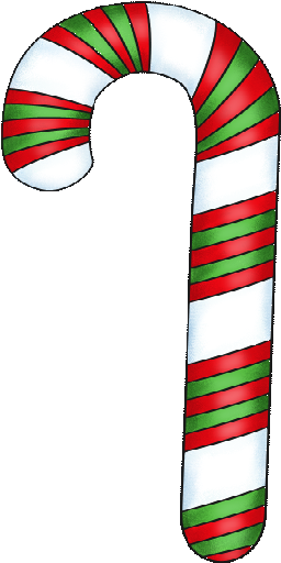 Candy Cane Clip Art Transparent (256x512)