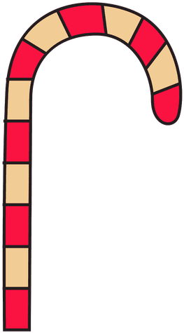Candy Cane Cartoon Icon 51 Transparent Png - Single Candy Cane Cartoon (512x512)