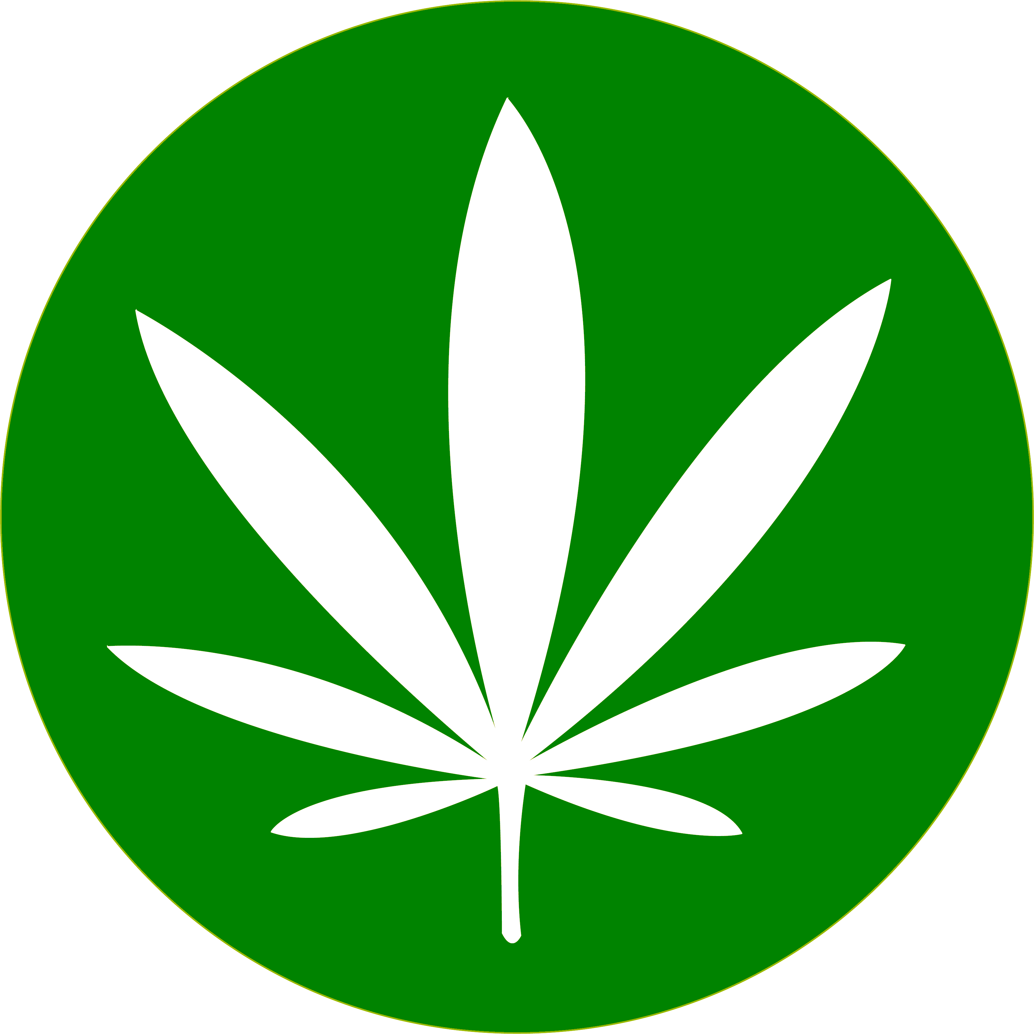 Cannabis Png Blunt - Transparent Background Pot Leaf Png (3443x3442)