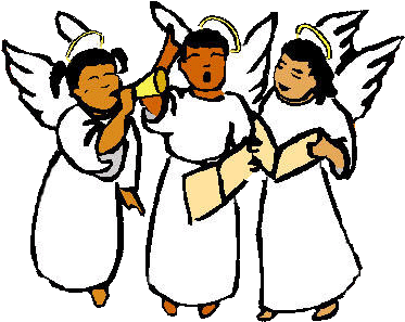 Little Angels - Choir Of Angels Clipart (397x323)