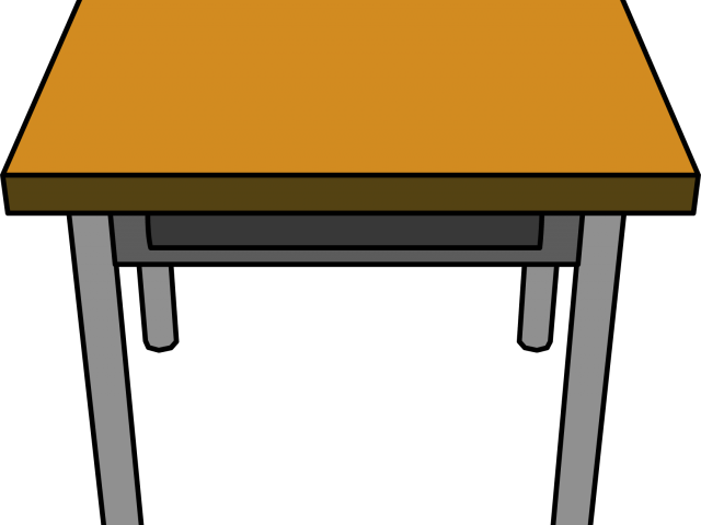 Desk School Cliparts - Table Clipart (640x480)