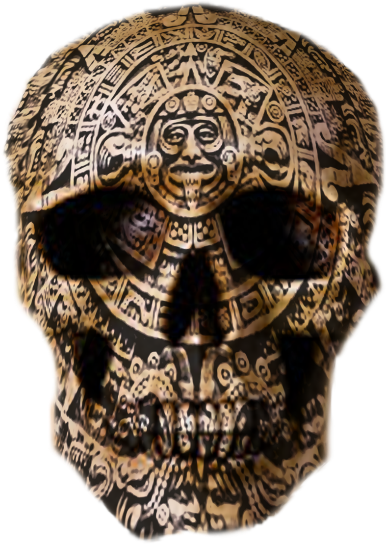 Mayan Skull By Rubengenesis Mayan Skull By Rubengenesis - Mayan Skull Tattoo (900x1200)