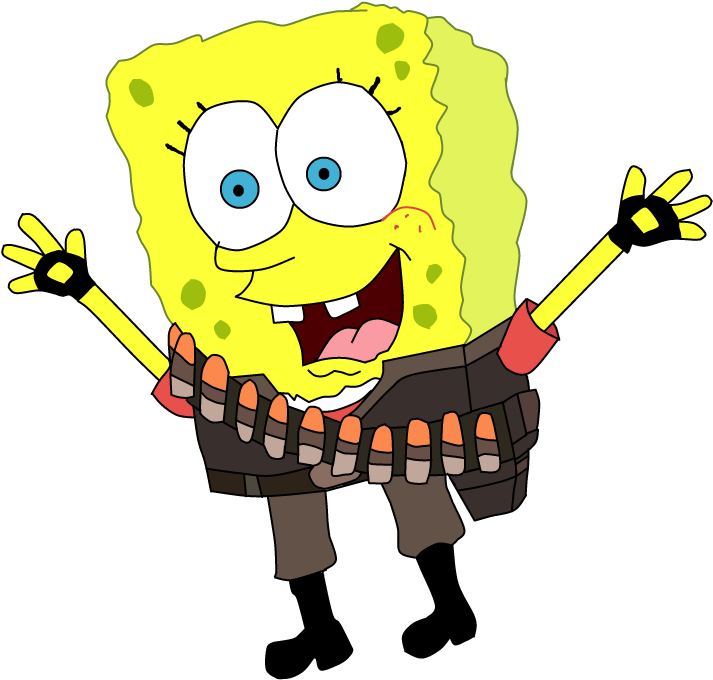 How To Draw Spongebob Download - Spongebob Team Fortress 2 (751x722)