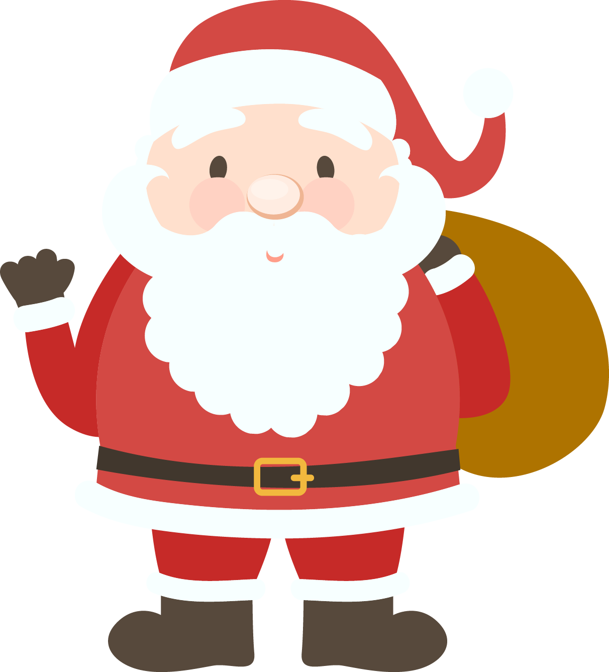 Santa Claus Clipart Basic - Merry Christmas Embroidery Design (1212x1337)