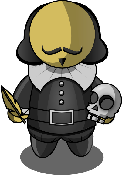 Free William Shakespeare Clip Art - Shakespeare Dibujo Facil (402x574)