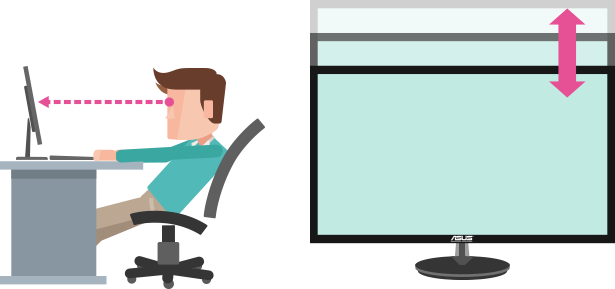 Cannot Swivel Your Monitor To Share The Screen With - Monitor At Eye Level (615x289)