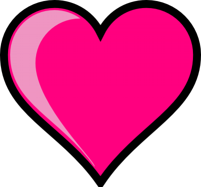 Cute Pink Heart Clipart Clipart Panda Free Clipart - Love Heart Clip Art (400x371)