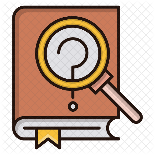 Research Book Icon - Information Research (512x512)