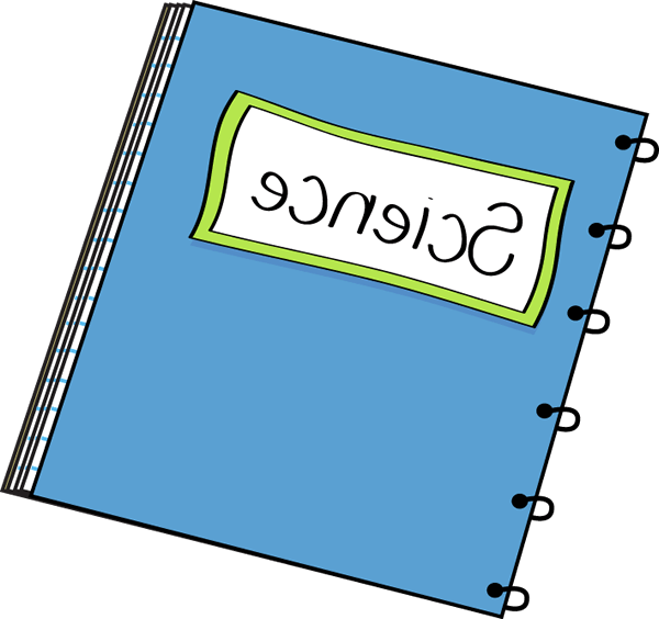 Science Book Clipart - Science Notebook Clip Art (600x564)