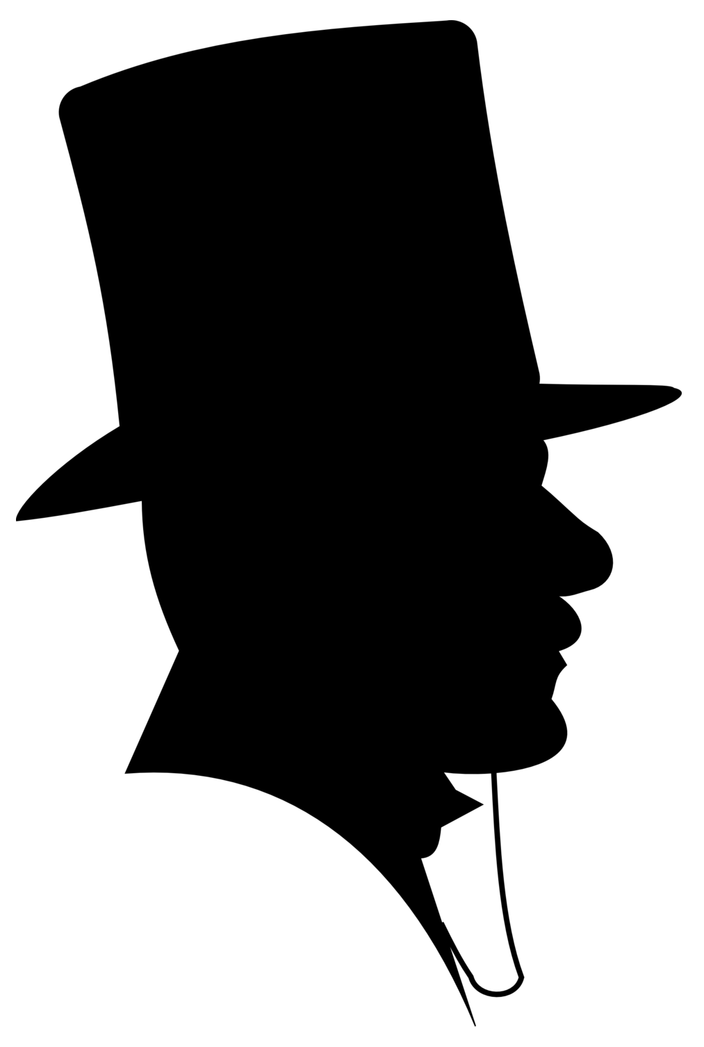The Ringleader - Man In Top Hat Silhouette (1013x1506)