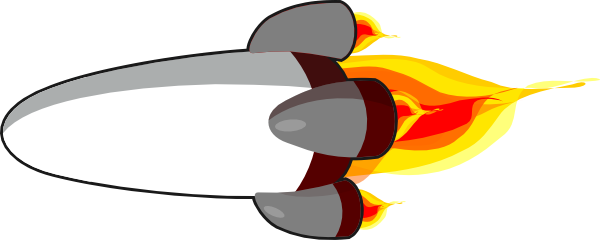 My Rocketship Edit Realistic White Clip Art At - My Rocketship Edit Realistic White Clip Art At (600x240)