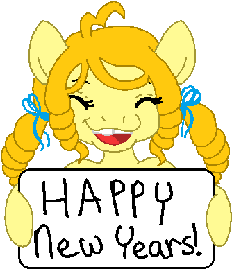 Have A Golden New Years By Lady Golden Rule - Cartoon (390x408)