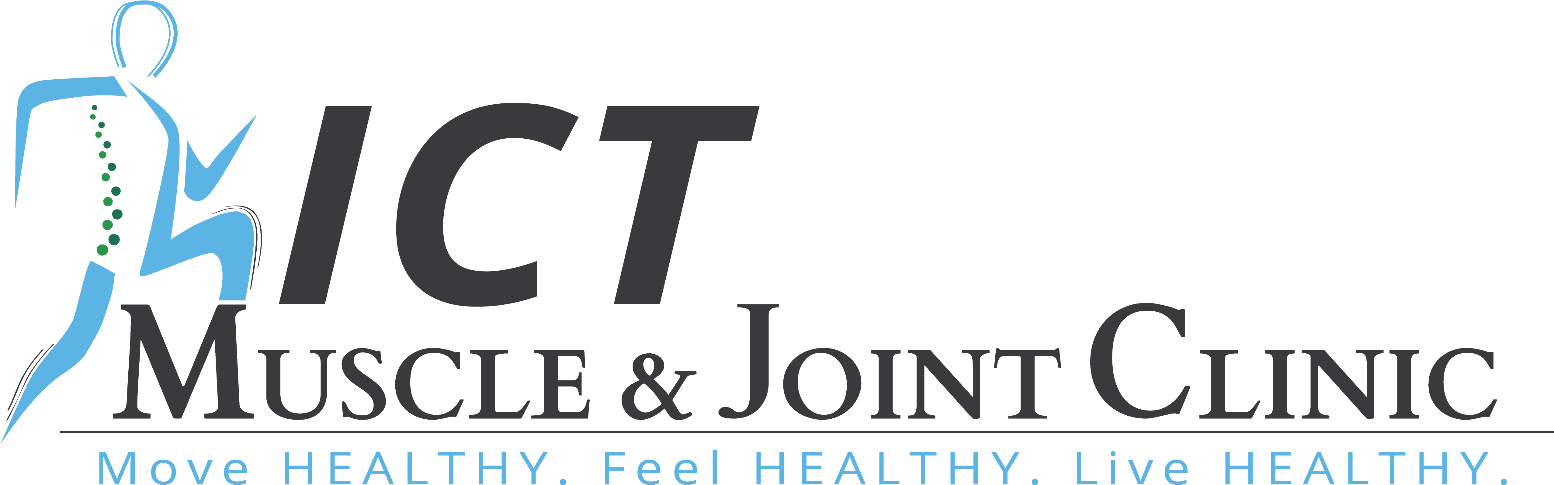 Ict Muscle & Joint Clinic Logo - Graphics (5183x1715)