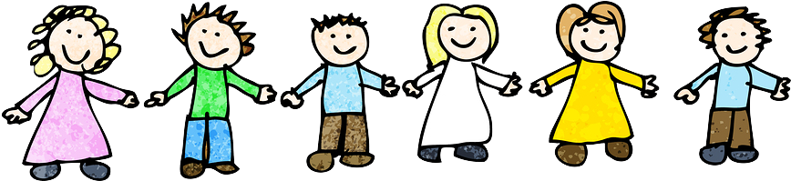 Non Profit Kids - El Ele Tutuşan Çocuklar Çizim (900x226)