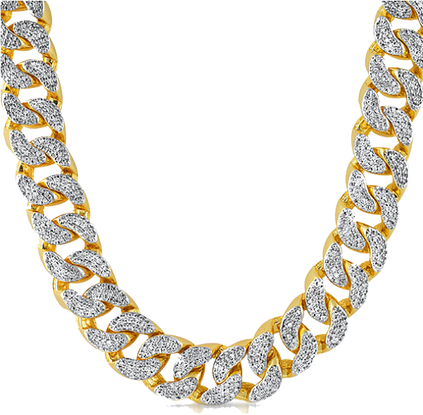 Thug Life Gold Chain Png Hd - Gold Diamond Necklace For Men (600x599)