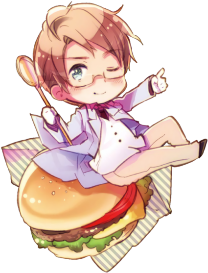 3 - Hetalia America Official Art (500x650)