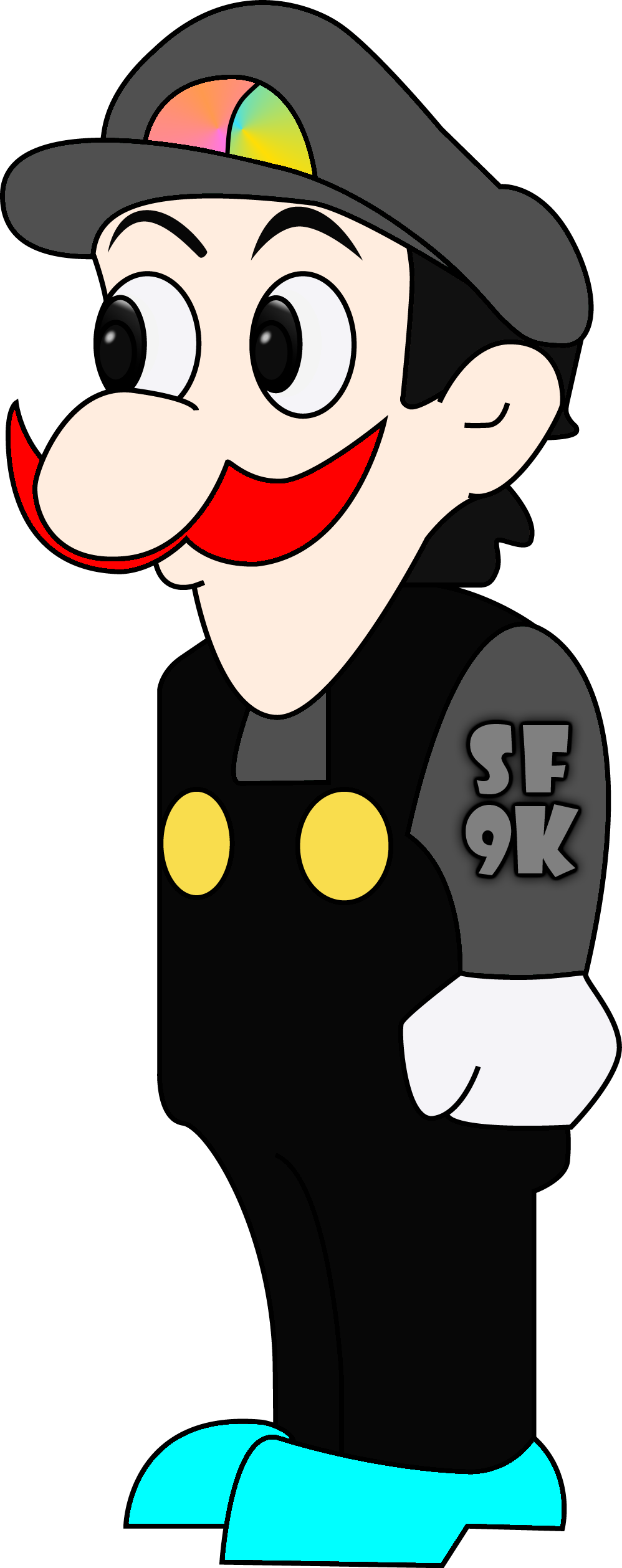 Sqeegeefan9000 - Luigi Meme Png (998x2517)