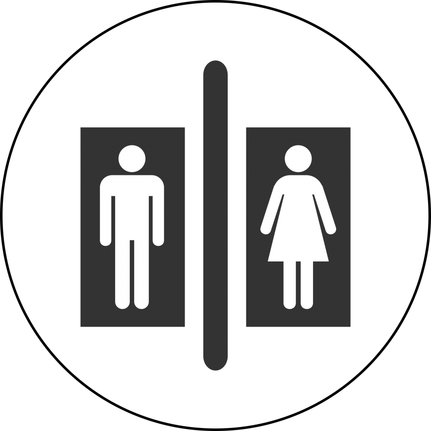 Bathroom Pictogram Vector Clipart - May I Go To The Toilet (880x880)