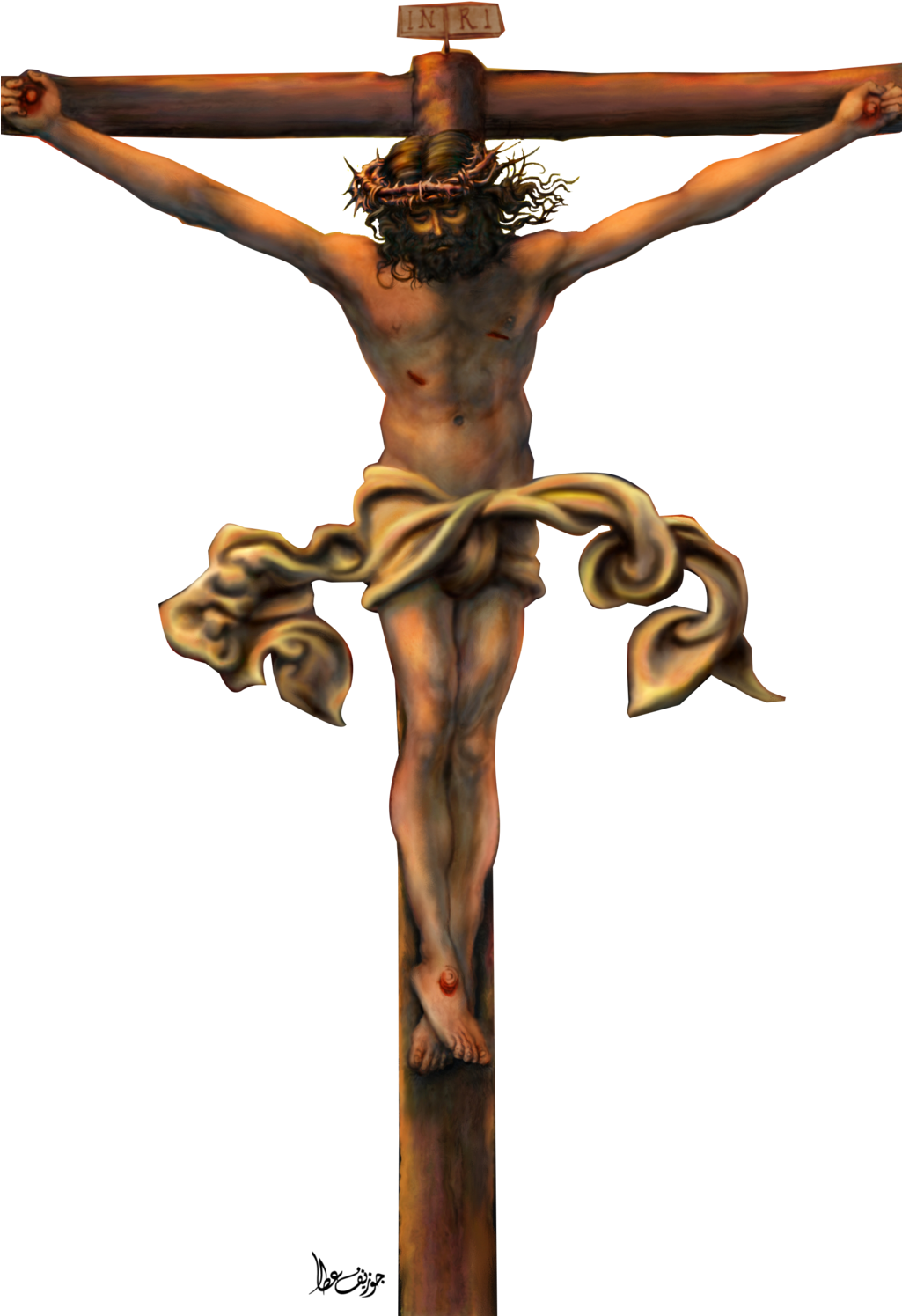 Crucifixion By Lueb Art-d3kn2q2 By Joeatta78 - Crucifix (1024x1502)