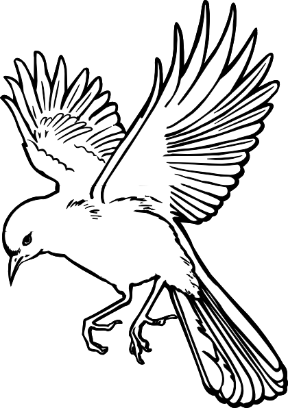 Peace Dove Clipart Burung Pencil And In Color Peace - Flying Bird Line Drawing (420x596)