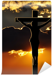 Crucifixion Of Jesus Christ At Sunset Wall Mural • - Gesù Crocifisso Al Tramonto (400x400)