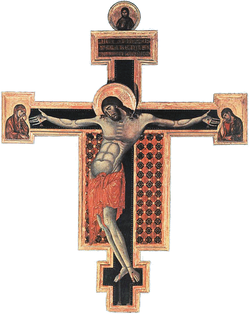 The Crucifixion Of Our Lord Our Lord Who Humbled Himself - Cimabue (888x1100)