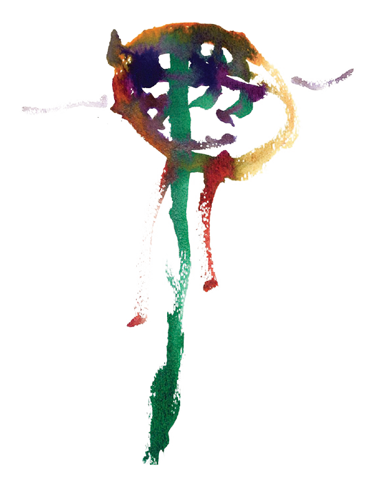 "crucifixion" Painted By Madeline Graham At Age Four - Illustration (538x716)