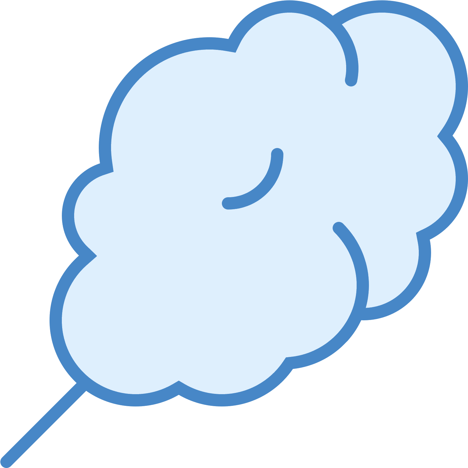 Cotton Candy Icon - Shape (1600x1600)