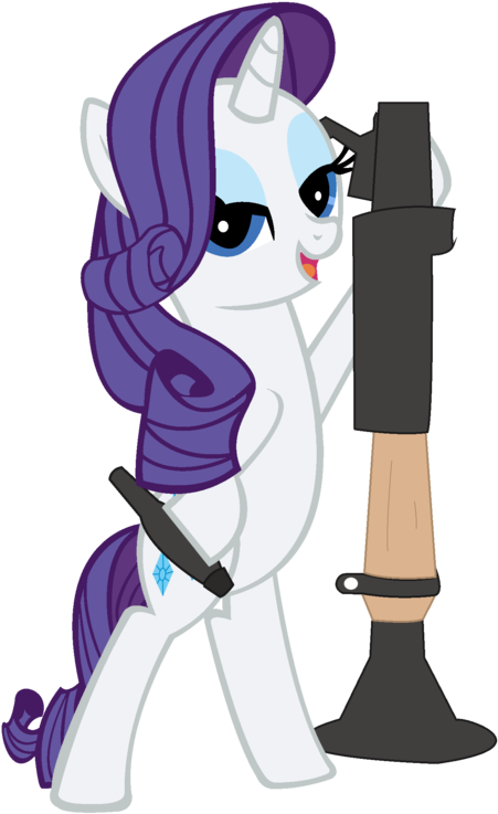 Pweanut, Rarity, Rocket Launcher, Safe, Soldier, Team - Cartoon (900x900)