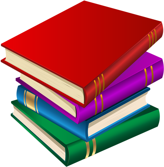 Books Png Clipart Image - School Books Clipart Transparent (600x596)