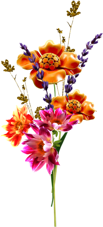 Fleurs,tube,flowers,png - Flower Bouquet (532x800)