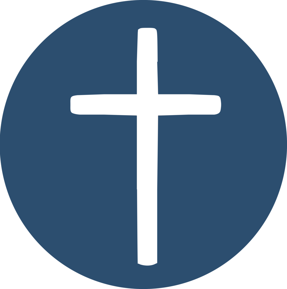 Blue Mission Initiative Cross Circle - Religious Cross In Circle (1000x1007)