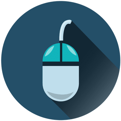 Mouse Circle Icon With Drop Shadow - Rat (512x512)