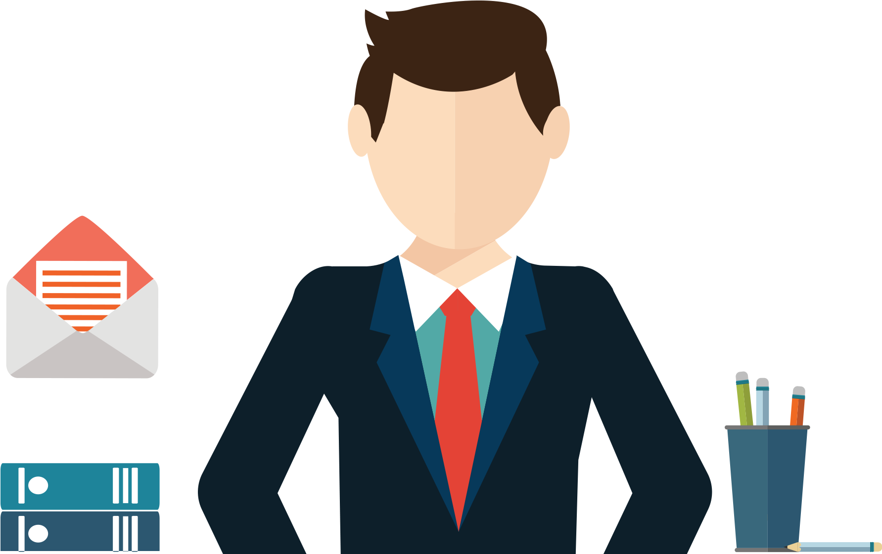 Database Clipart Curator - Administrative Services Manager Cartoon (1863x1377)