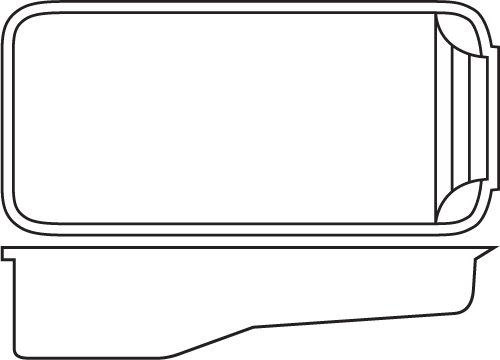 Pool Dimensions Size - Fiberglass (500x360)