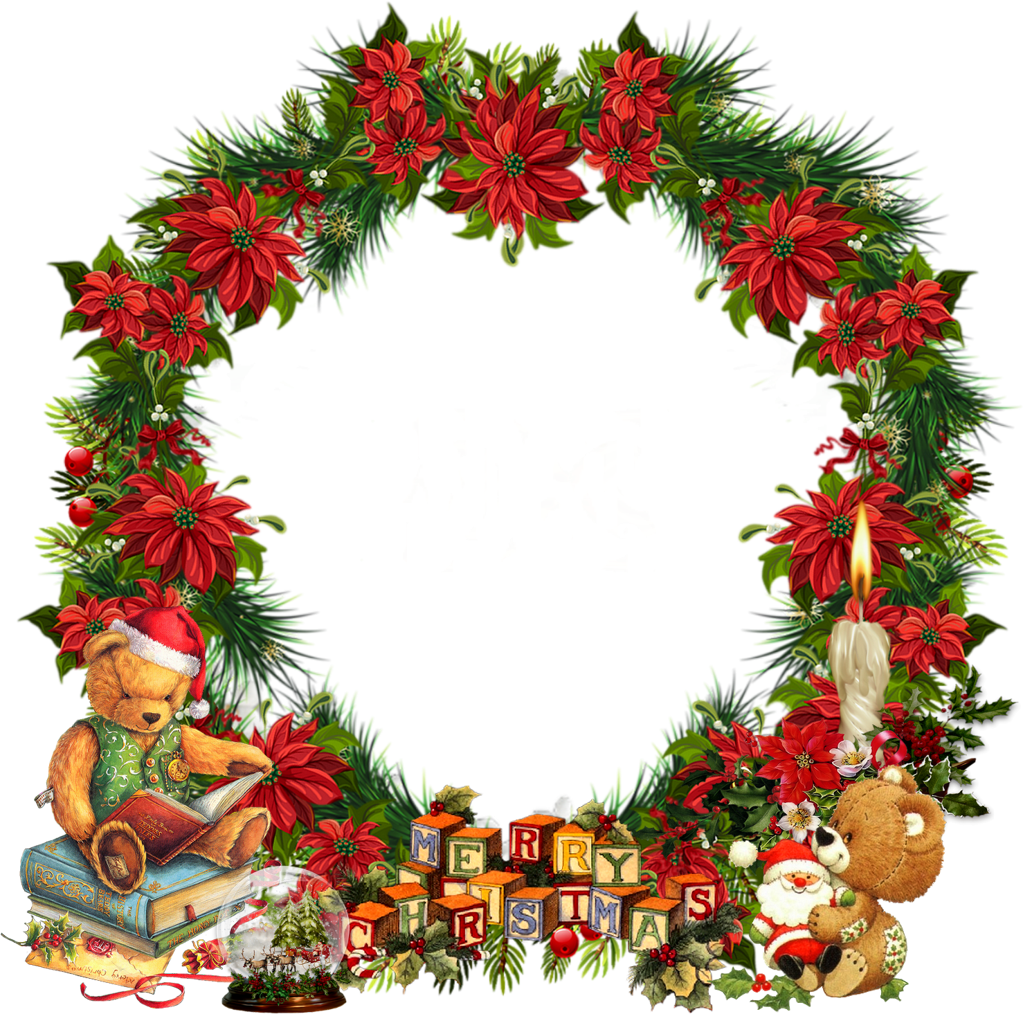 Couronne De Noël - Wreath (1500x1500)